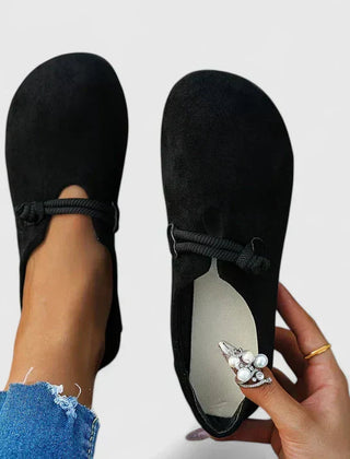 Women's Rope-Detail Slip-On Loafers Black