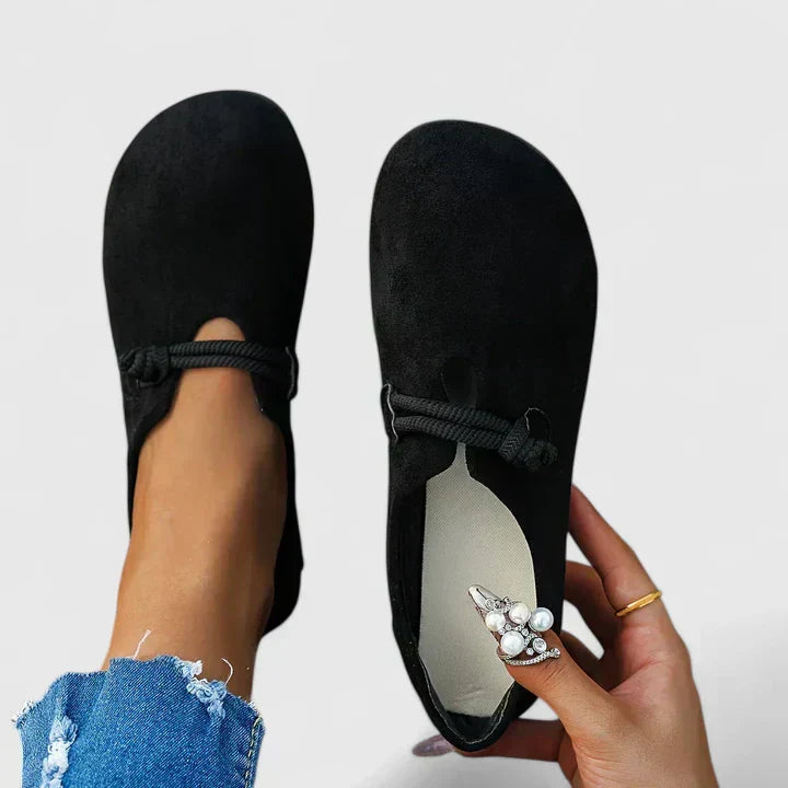 Women's Rope-Detail Slip-On Loafers Black