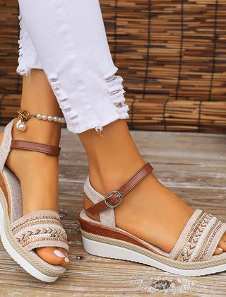Women's Embellished Wedge Sandals side