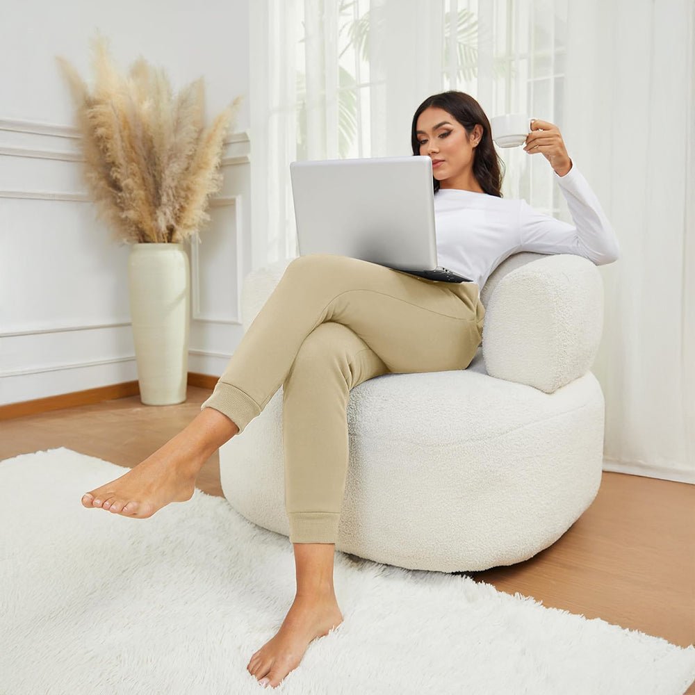 Women's Sherpa-Lined Joggers, Drawstring Waist, Elasticated Cuffs