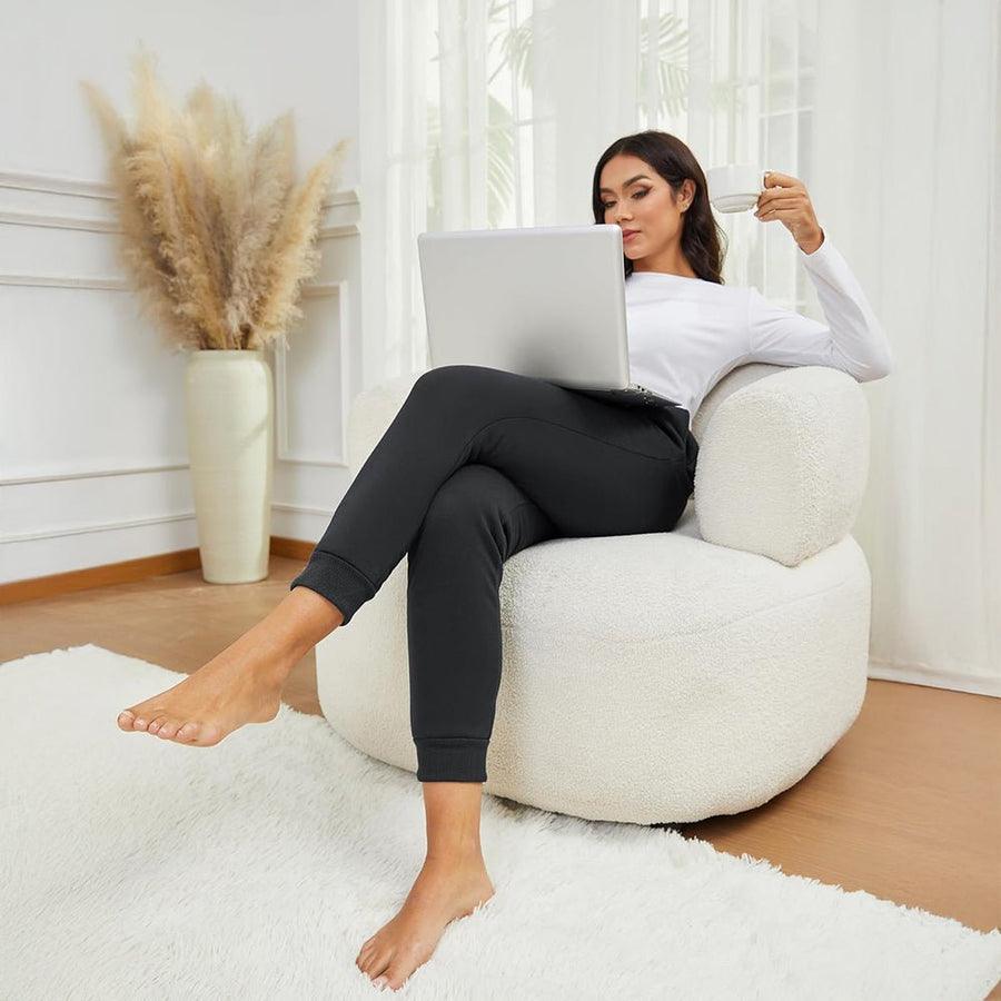 Women's Sherpa-Lined Joggers, Drawstring Waist, Elasticated Cuffs